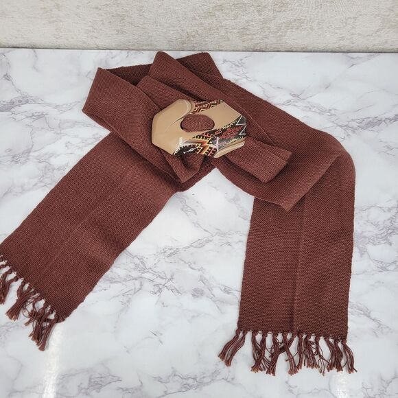 Vintage Hand Painted Sash Belt Woven Textile Strap Aztex Tribal Accent - Picture 6 of 13